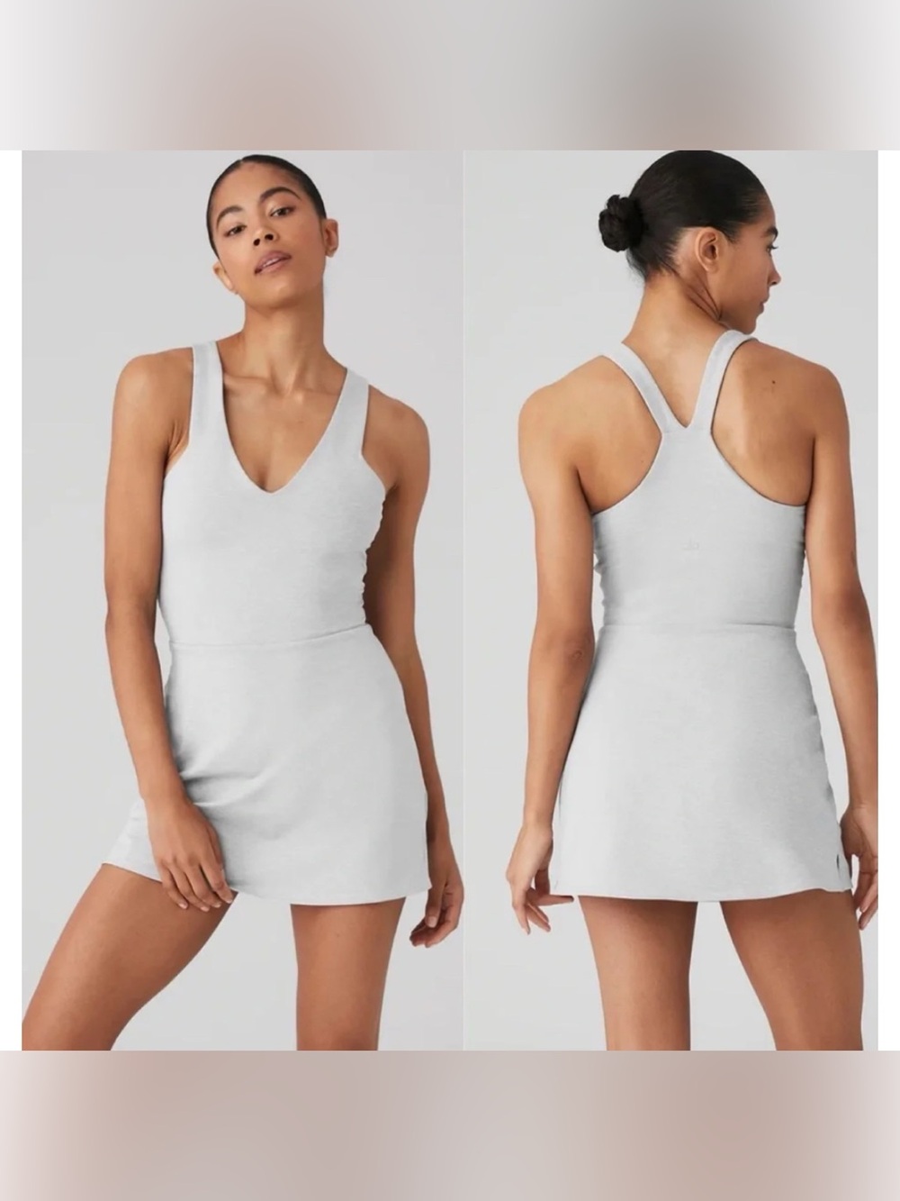 Alo Airbrush Athletic Dress in Heather Gray Size S ~ Excellent